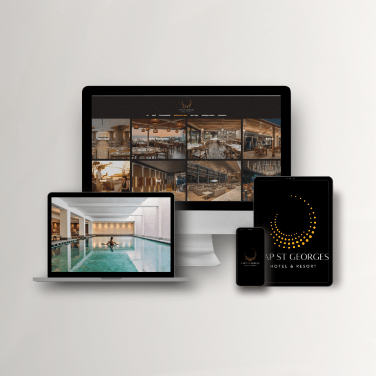 Cap St Georges Gallery website project by Create