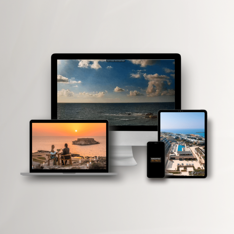 Korantina Homes Live Sunset website project by Create