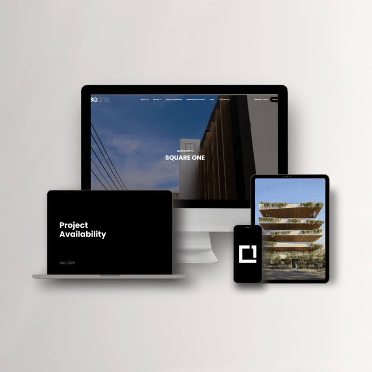 Square One real estate website project by Create
