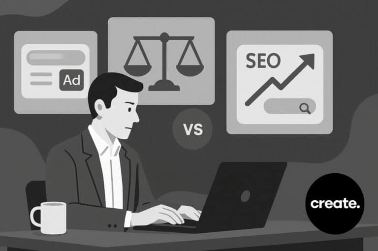 Google Ads vs SEO in Cyprus – digital marketing strategy comparison by Create