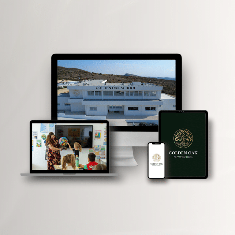Golden Oak Private School website and CRM project by Create