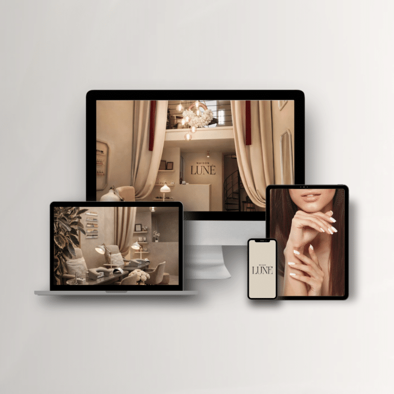 Maison Lune Beauty website and CREATE project