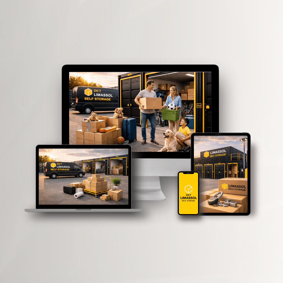 Self storage website design in Cyprus