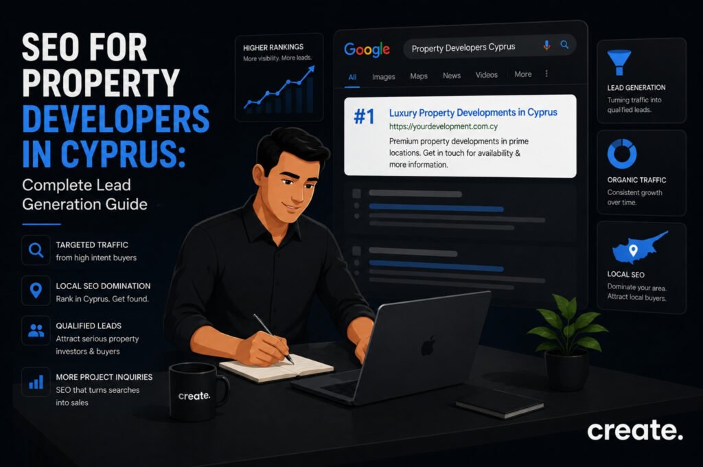 SEO for property developers in Cyprus helping generate qualified property leads through Google search.