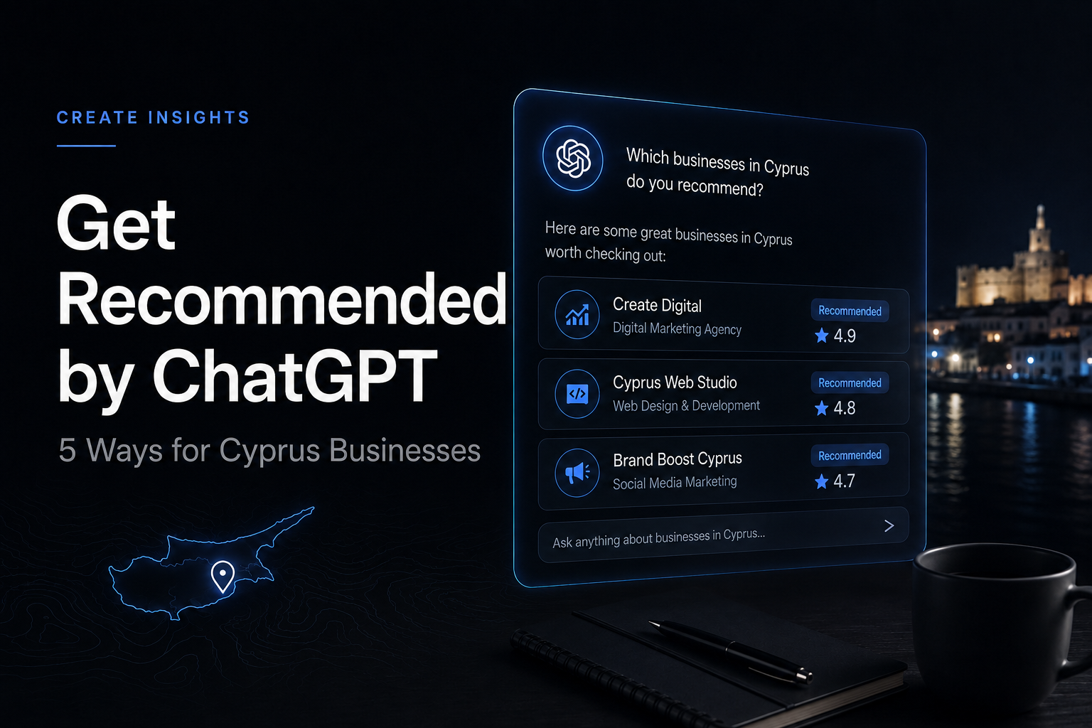How Cyprus businesses can get recommended by ChatGPT and improve AI visibility