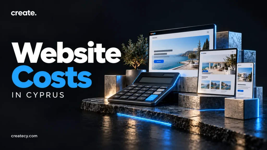 CREATE editorial illustration: Website Design Costs in Cyprus: How to Compare Quotes and Scope
